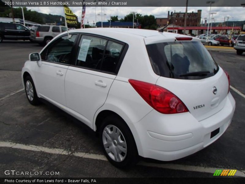Fresh Powder White / Charcoal 2010 Nissan Versa 1.8 S Hatchback