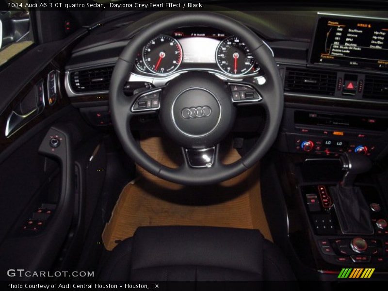Daytona Grey Pearl Effect / Black 2014 Audi A6 3.0T quattro Sedan