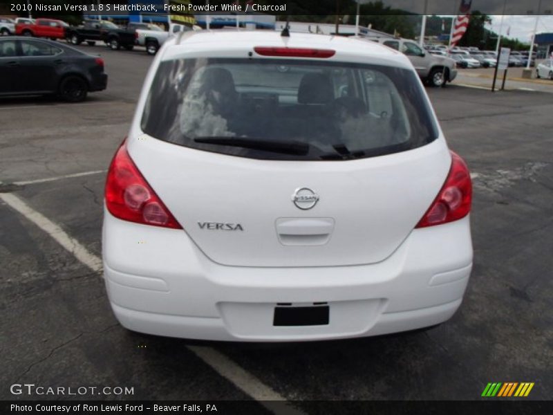Fresh Powder White / Charcoal 2010 Nissan Versa 1.8 S Hatchback