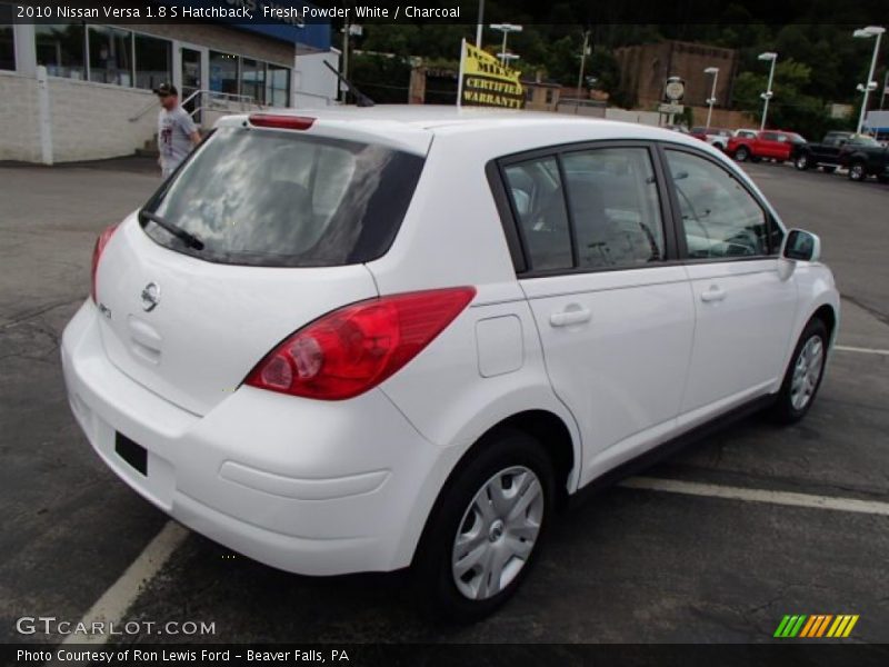 Fresh Powder White / Charcoal 2010 Nissan Versa 1.8 S Hatchback