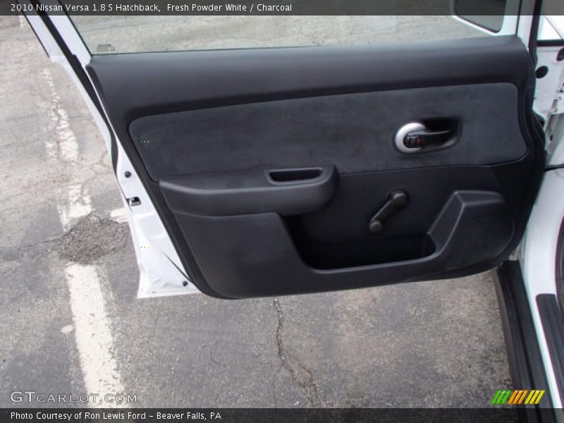 Fresh Powder White / Charcoal 2010 Nissan Versa 1.8 S Hatchback