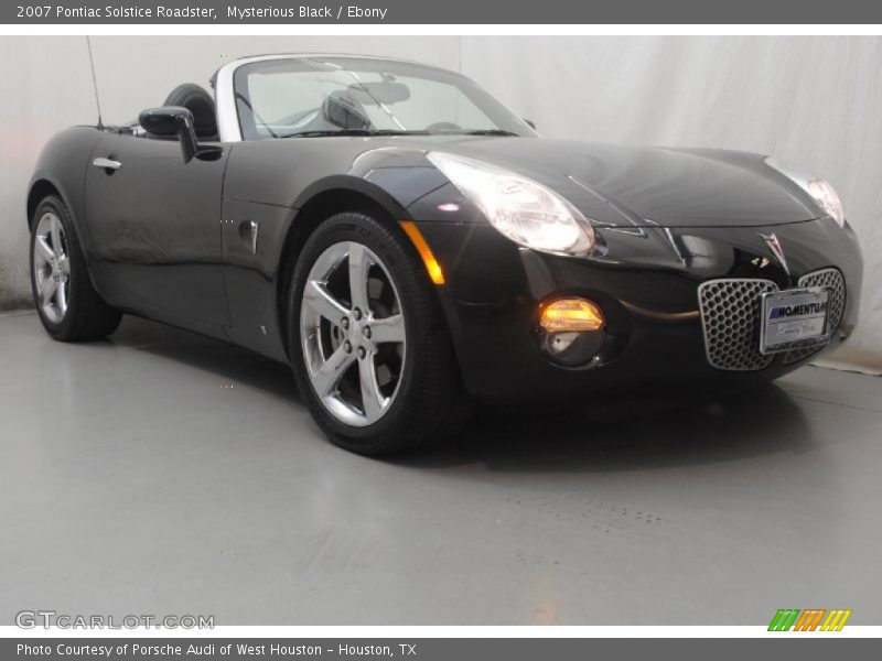 Mysterious Black / Ebony 2007 Pontiac Solstice Roadster