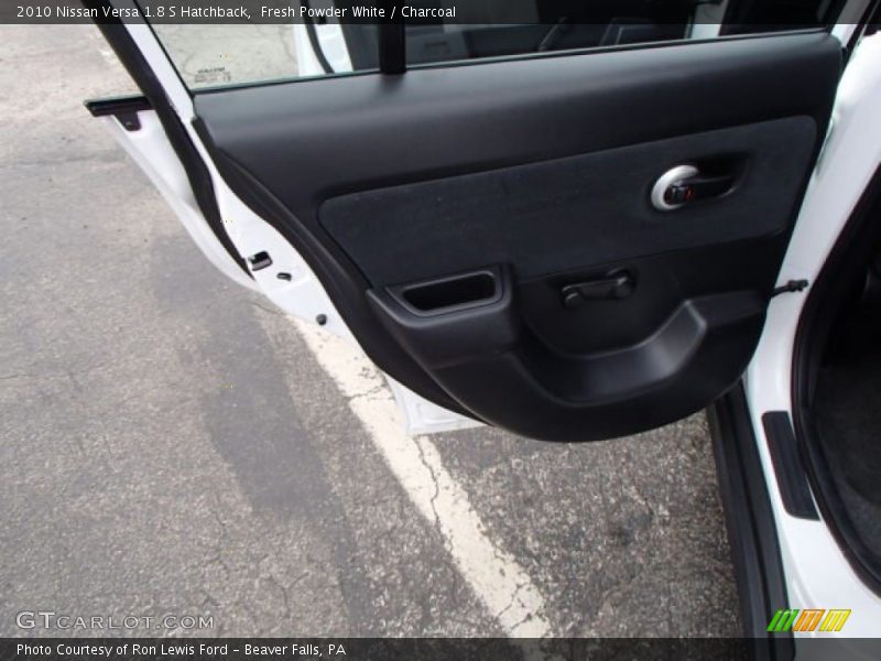 Fresh Powder White / Charcoal 2010 Nissan Versa 1.8 S Hatchback