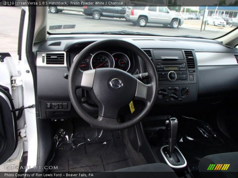Fresh Powder White / Charcoal 2010 Nissan Versa 1.8 S Hatchback