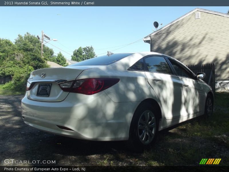 Shimmering White / Camel 2013 Hyundai Sonata GLS