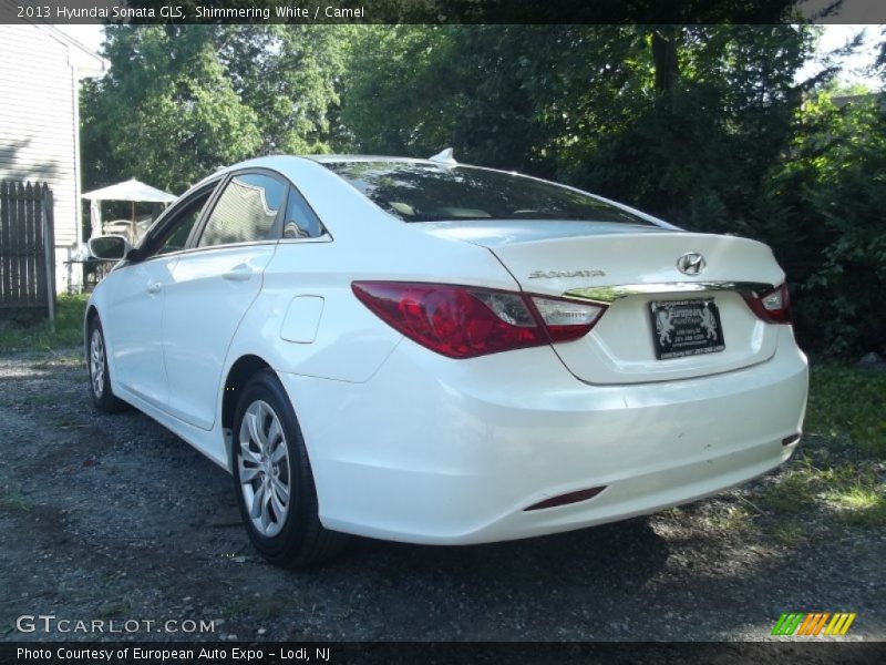 Shimmering White / Camel 2013 Hyundai Sonata GLS