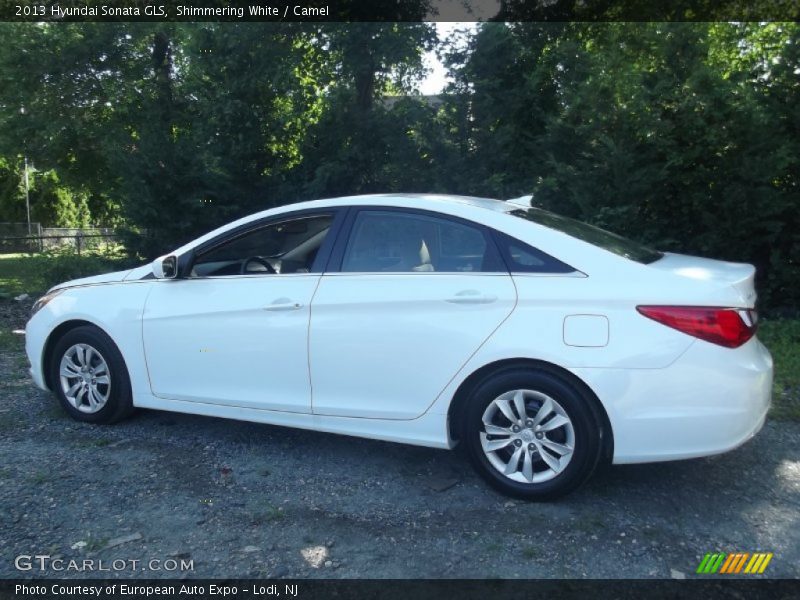 Shimmering White / Camel 2013 Hyundai Sonata GLS