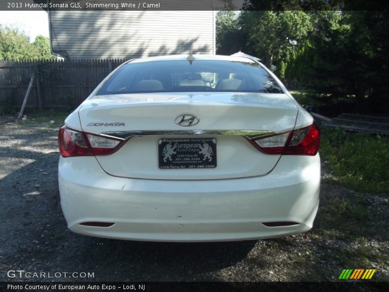 Shimmering White / Camel 2013 Hyundai Sonata GLS