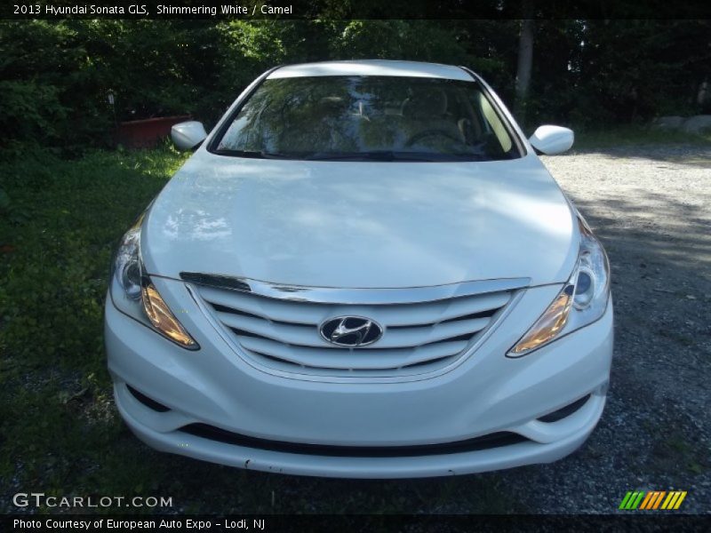 Shimmering White / Camel 2013 Hyundai Sonata GLS