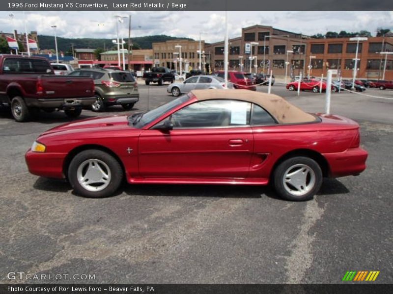  1996 Mustang V6 Convertible Laser Red Metallic