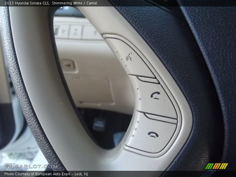 Shimmering White / Camel 2013 Hyundai Sonata GLS