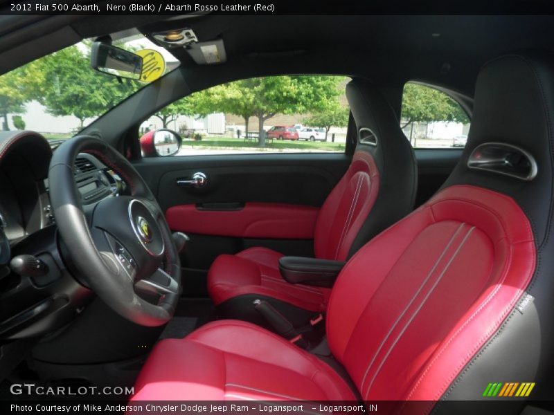  2012 500 Abarth Abarth Rosso Leather (Red) Interior