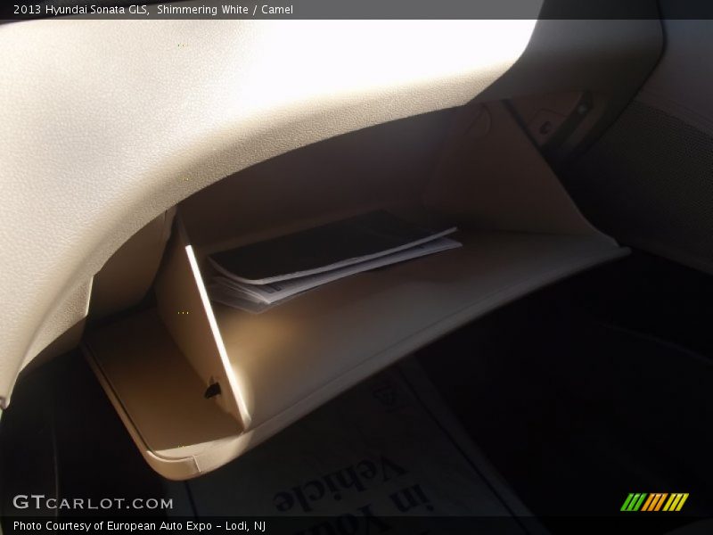 Shimmering White / Camel 2013 Hyundai Sonata GLS