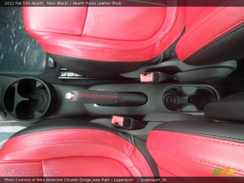 Nero (Black) / Abarth Rosso Leather (Red) 2012 Fiat 500 Abarth