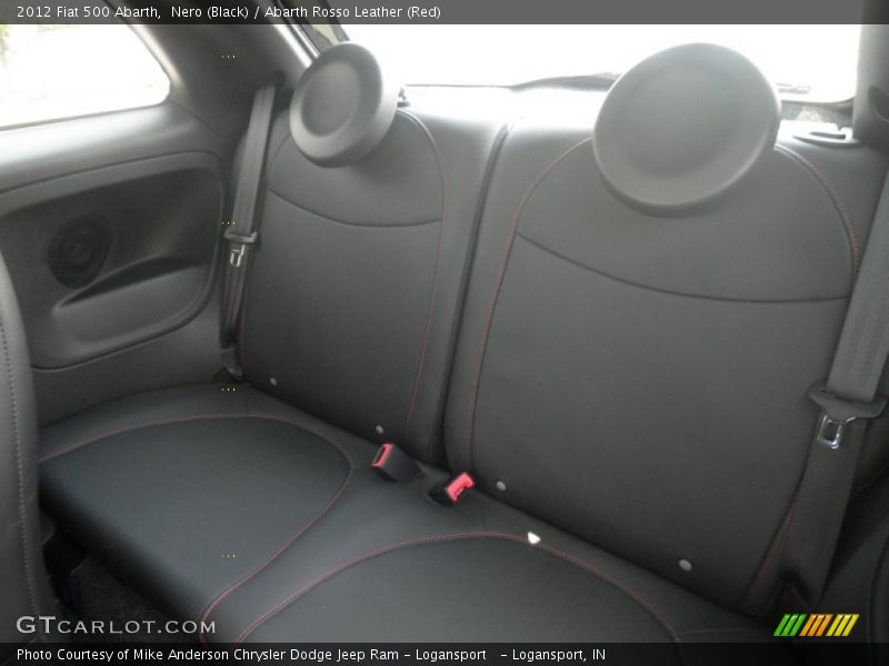 Rear Seat of 2012 500 Abarth