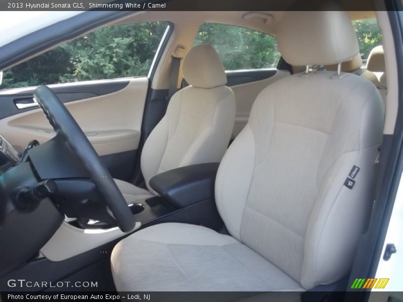 Shimmering White / Camel 2013 Hyundai Sonata GLS