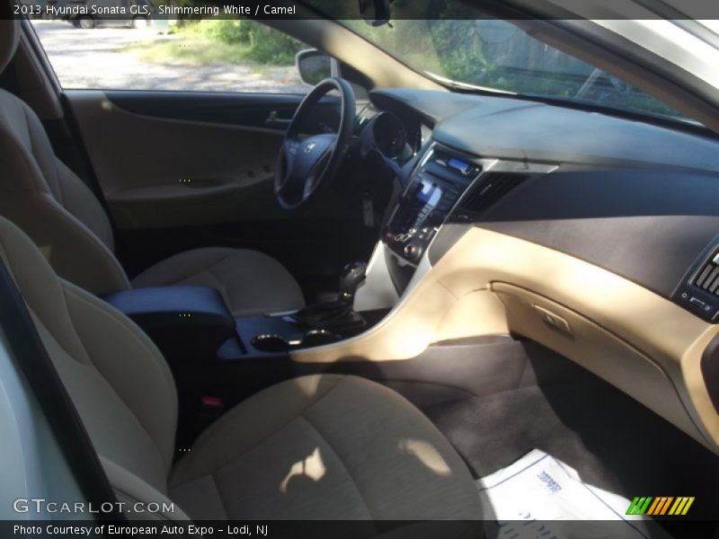 Shimmering White / Camel 2013 Hyundai Sonata GLS
