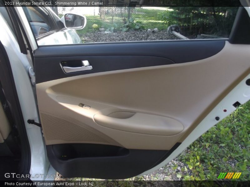 Shimmering White / Camel 2013 Hyundai Sonata GLS