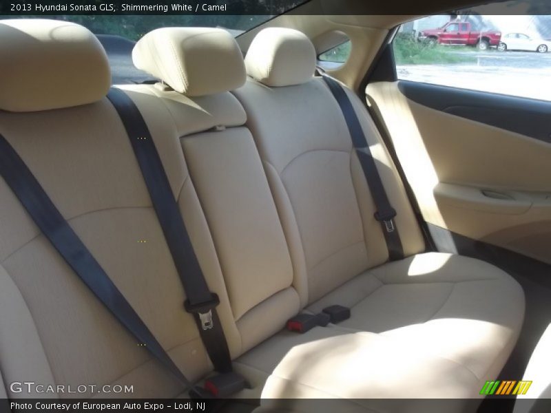 Shimmering White / Camel 2013 Hyundai Sonata GLS