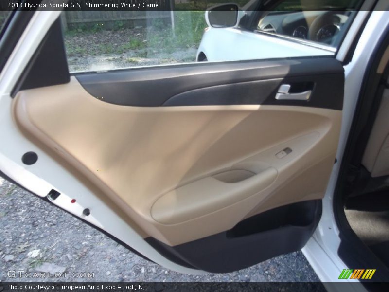 Shimmering White / Camel 2013 Hyundai Sonata GLS