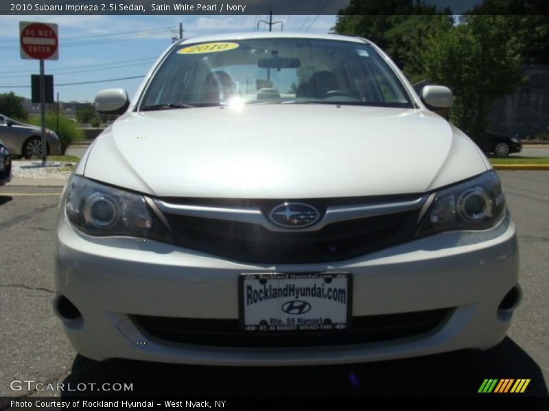 Satin White Pearl / Ivory 2010 Subaru Impreza 2.5i Sedan