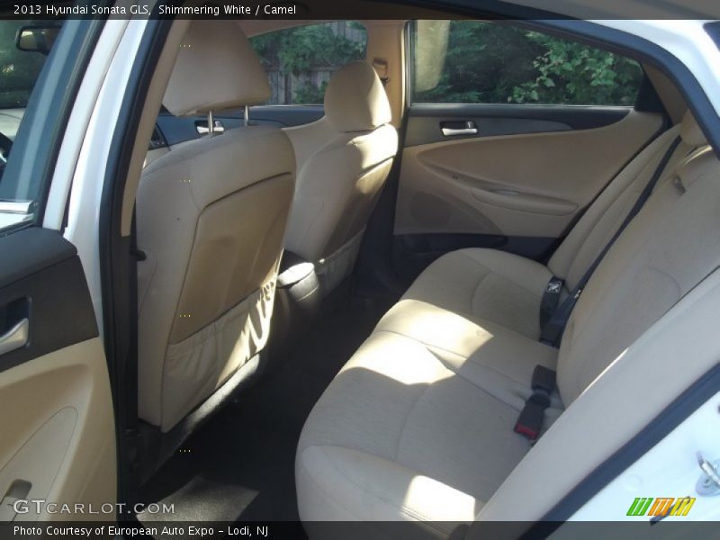 Shimmering White / Camel 2013 Hyundai Sonata GLS