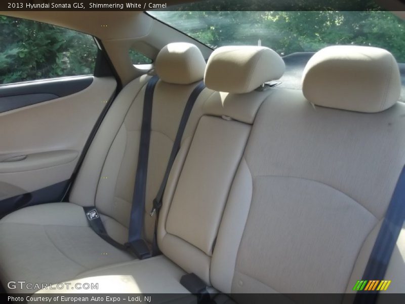 Shimmering White / Camel 2013 Hyundai Sonata GLS
