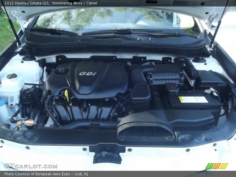 Shimmering White / Camel 2013 Hyundai Sonata GLS