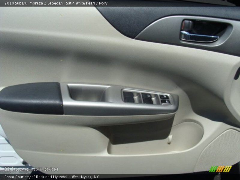 Satin White Pearl / Ivory 2010 Subaru Impreza 2.5i Sedan