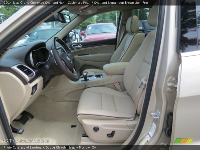 Cashmere Pearl / Overland Nepal Jeep Brown Light Frost 2014 Jeep Grand Cherokee Overland 4x4