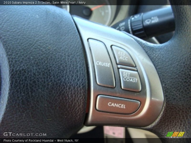 Satin White Pearl / Ivory 2010 Subaru Impreza 2.5i Sedan