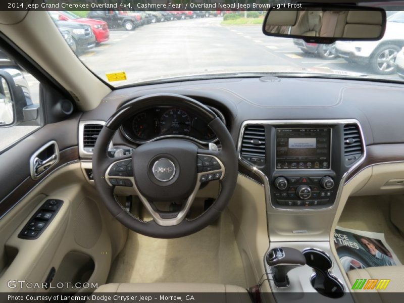 Cashmere Pearl / Overland Nepal Jeep Brown Light Frost 2014 Jeep Grand Cherokee Overland 4x4
