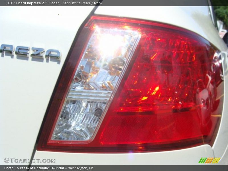 Satin White Pearl / Ivory 2010 Subaru Impreza 2.5i Sedan