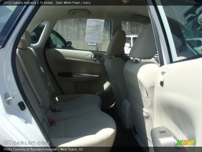 Satin White Pearl / Ivory 2010 Subaru Impreza 2.5i Sedan