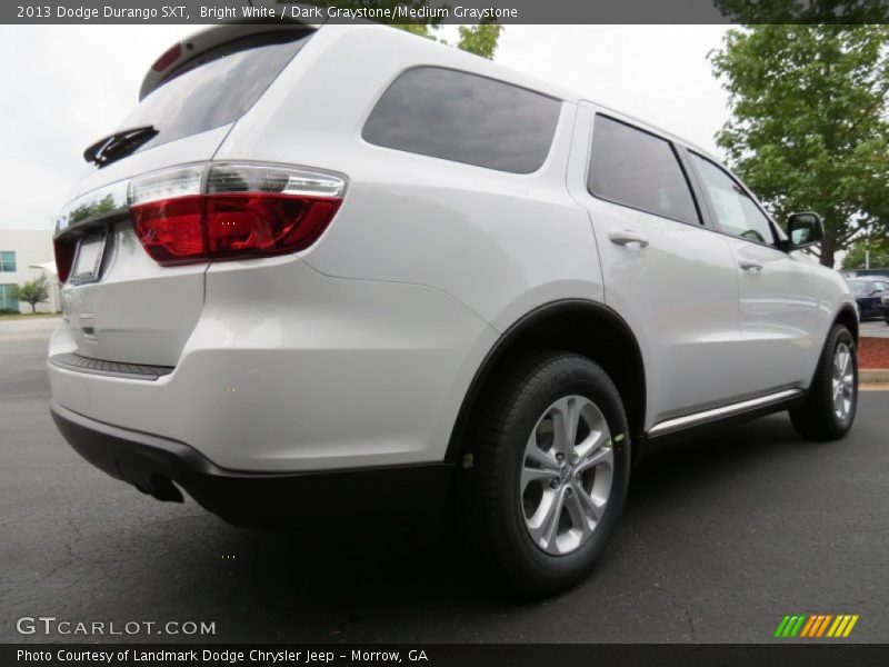 Bright White / Dark Graystone/Medium Graystone 2013 Dodge Durango SXT
