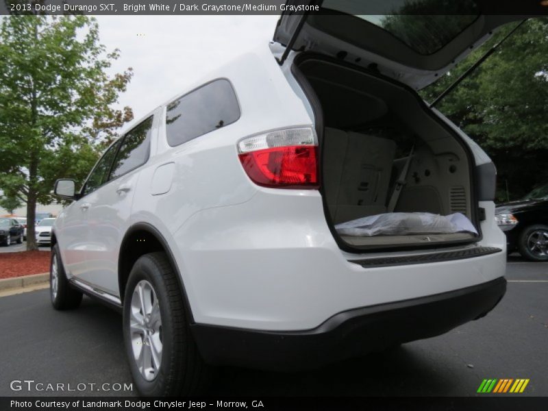 Bright White / Dark Graystone/Medium Graystone 2013 Dodge Durango SXT