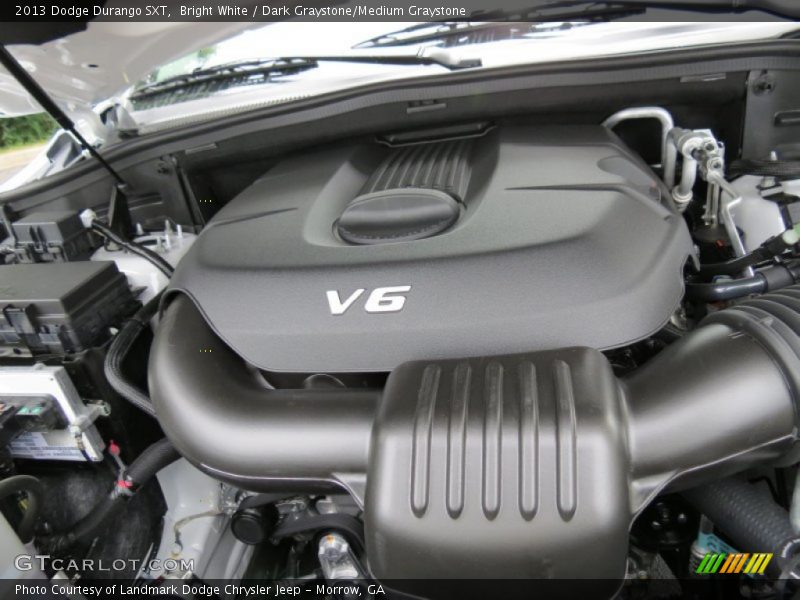 Bright White / Dark Graystone/Medium Graystone 2013 Dodge Durango SXT