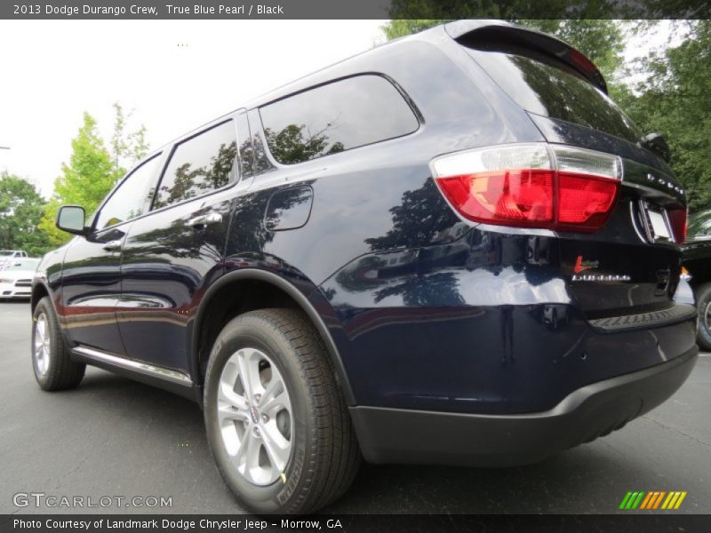 True Blue Pearl / Black 2013 Dodge Durango Crew