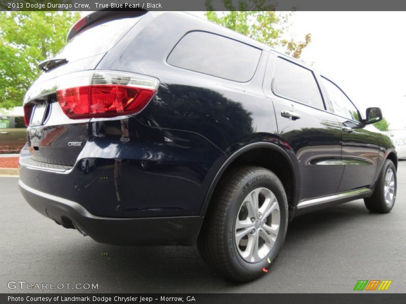 True Blue Pearl / Black 2013 Dodge Durango Crew