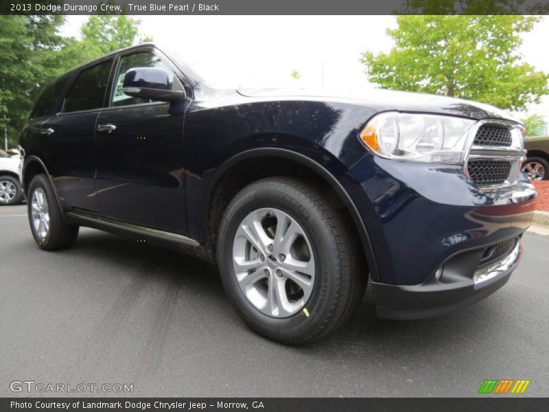 True Blue Pearl / Black 2013 Dodge Durango Crew