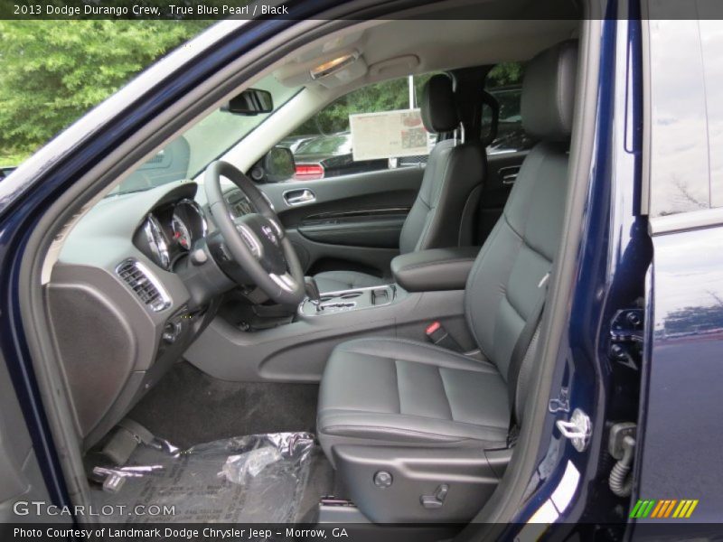 True Blue Pearl / Black 2013 Dodge Durango Crew