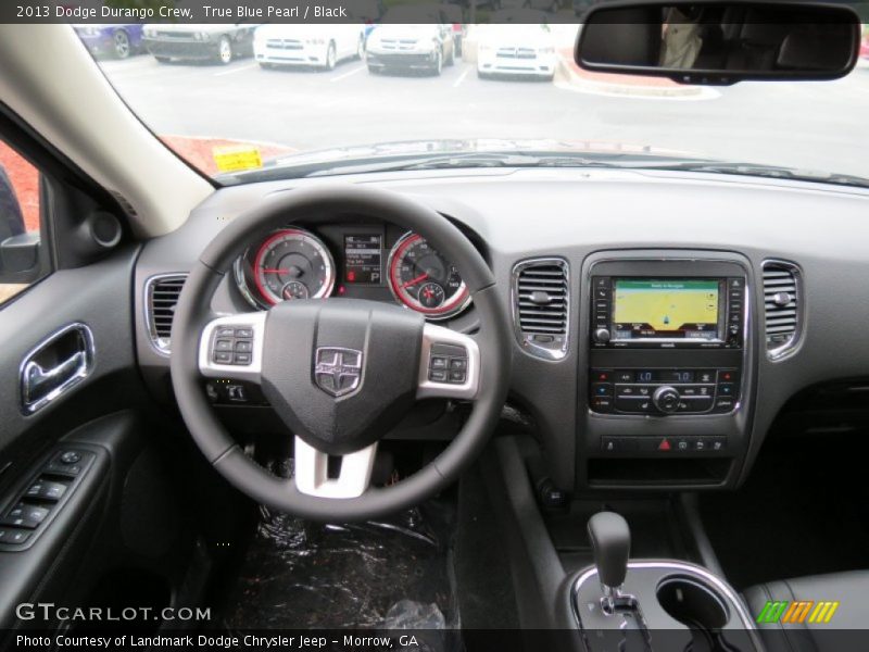 True Blue Pearl / Black 2013 Dodge Durango Crew