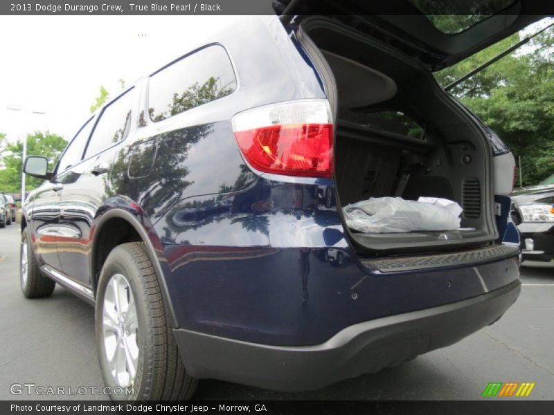 True Blue Pearl / Black 2013 Dodge Durango Crew