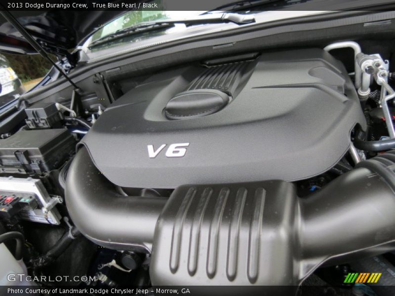 True Blue Pearl / Black 2013 Dodge Durango Crew