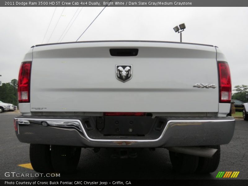Bright White / Dark Slate Gray/Medium Graystone 2011 Dodge Ram 3500 HD ST Crew Cab 4x4 Dually