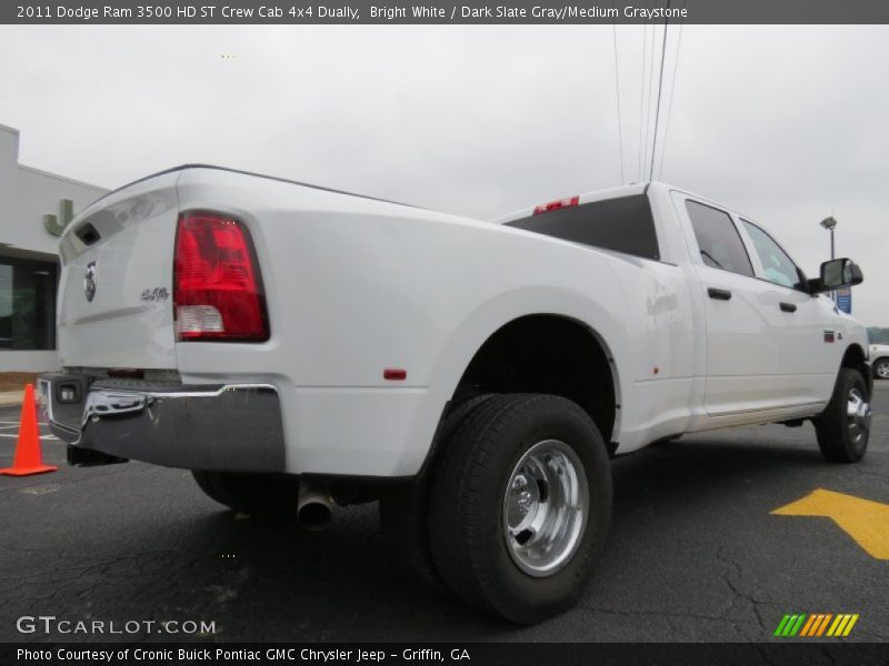 Bright White / Dark Slate Gray/Medium Graystone 2011 Dodge Ram 3500 HD ST Crew Cab 4x4 Dually