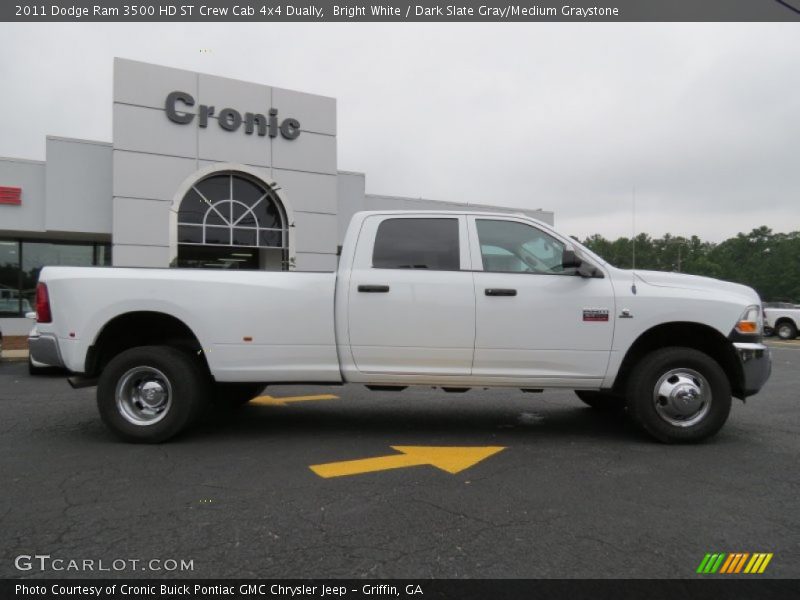 Bright White / Dark Slate Gray/Medium Graystone 2011 Dodge Ram 3500 HD ST Crew Cab 4x4 Dually
