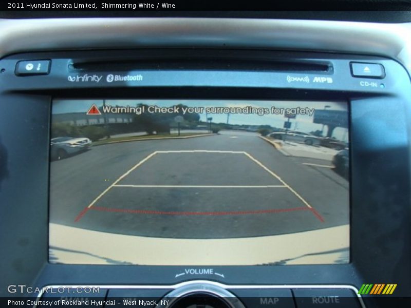 Shimmering White / Wine 2011 Hyundai Sonata Limited