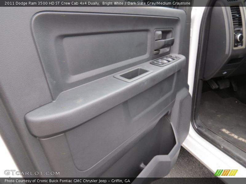 Bright White / Dark Slate Gray/Medium Graystone 2011 Dodge Ram 3500 HD ST Crew Cab 4x4 Dually