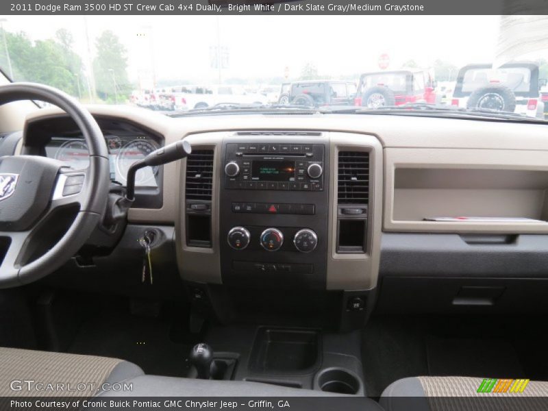 Bright White / Dark Slate Gray/Medium Graystone 2011 Dodge Ram 3500 HD ST Crew Cab 4x4 Dually